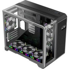 1ST Player Rt6 Siyah Dıgıtal 4X12CM Argb Temperli Cam USB 3.0 M-Atx Kasa