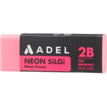 Nacario Adel Neon Dust-Free Silgi, 4 Renk - Büyük Boy