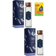 Zemira Pereja Lavanta Kokulu Kolonya, 2 x 250 Ml, Mikrofiber Bez Hediyeli