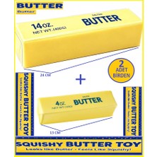 Oyuncak Sahili Butter Tereyağ Xl Boy ve Standart Boy 2 Adet Birden Squishy Dumpling Slow Rising 2li Set Tereyağı Sukuşi Yavaş Yükselir Viral Tereyağ Skuşi