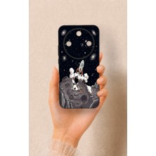 Vip Case Honor Magic 8 Lite Uyumlu Uzay Astronot Desenli Silikon Kılıf