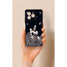 Vip Case Omix X7 Uyumlu Uzay Astronot Desenli Silikon Kılıf