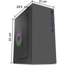 Aztech AZTB02600 Tıtan 600W Siyah USB 2.0 Micro Atx Kasa