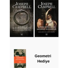 İthaki Yayınları Joseph Campbell 2 Kitap Seti + Geometri Hediye