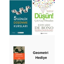 Epsilon Yayınevi Edward De Bono 2 Kitap Seti + Geometri Hediye