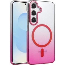 sbodurhome   Samsung Galaxy S25 Glossy Magsafe Kapak - Pembe