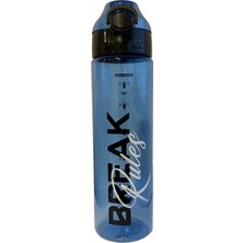 Noki Su Matarası Tritan Auto Kapak Soft Touch Askılı 630 ml ( Mavi )