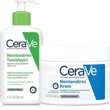 Zemira Kuru Çok Kuru Ciltler Için Bakım Seti, Nemlendiren Temizleyici 236 ml Nemlendirici Kre