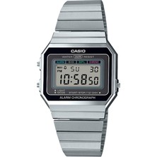 Casio VİNTAGE A700WM-7ADF Kol Saati Gri Suya Dayanıklı Dijital Fonksiyonlu Plastik Kasa
