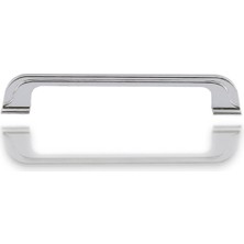 Zemira 10 Adet Alperen 128 mm Düz Mobilya Mutfak Dolabı Çekmece Dolap Kapak Kulpu Kulbu Krom Metal Kulp