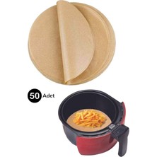 Zemira 50 Adet Air Fryer Pişirme Kağıdı Tek Kullanımlık Hava Fritöz Geçirmez Pişirme Kağıdı 21