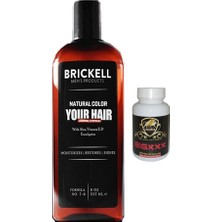Rota Style Brickell Erkeklere Özel 237 ml Saçsakal Beyazlıkgiderici Şampuan + Caraboa Erkekler Için Büyütücüxxxl 60 Kapsùl