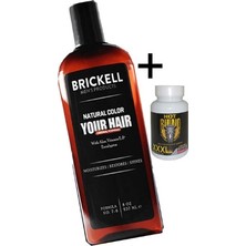 Rota Style Brickell Erkeklere Özel 237 ml Saçsakal Beyazlıkgiderici Şampuan + Hotrhino Erkekler Için Büyütücüxxxl 60 Kapsùl