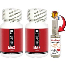 Rota Style Testoprime: 2 Adet Erkeklere Özel 30 Lu Seksdestek + 30 ml Afrodizayn Masaj Yağı