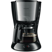 Zemira Filtre Kahve Makinesi, 1,2 Lt Kapasite, Otomatik Kapanma, Cam Demlikli, Siyah Metal, Hd7