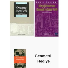 İletişim Yayınları Henri Pirenne 2 Kitap Seti + Geometri Hediye