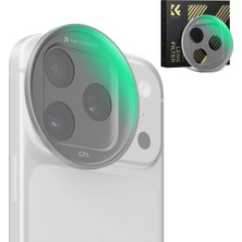 K&F Concept iPhone 17 Pro ve Pro Max Için Cpl Filtre (Silver)