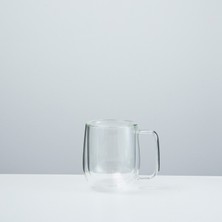 Chakra Areh Çift Camlı Kupa 270 ml Transparan