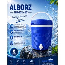 Alborz Plastik Su Termosu Musluklu Taşınabilir Su Bidonu Piknik Kamp Bahçe Kullanımı