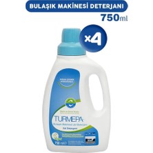 Zemira Turmepa Jel Bulaşık Makinesi Deterjanı 750 ml x 4