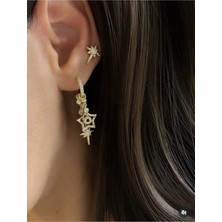 Xuping Jewelry Charm Detaylı Gold Halka Küpe