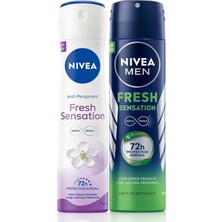 Zemira Fresh Sensation Kadın Erkek Sprey Deodorant 150 Ml,72 Saat Anti-Perspirant Koruma,uzun Sür