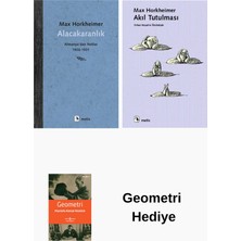 Metis Yayınları Max Horkheimer 2 Kitap Seti + Geometri Hediye
