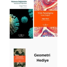 İş Bankası Kültür Yayınları Edgar Morin 2 Kitap Seti + Geometri Hediye