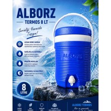 Alborz Plastik Su Termosu Musluklu Taşınabilir Su Bidonu Piknik Kamp Bahçe Kullanımı