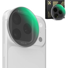 K&F Concept iPhone 17 Pro ve Pro Max Için Ayarlanabilir Nd2-32 Filtre (Silver)