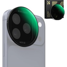 K&F Concept iPhone 17 Pro ve Pro Max Için Ayarlanabilir Nd2-32 Filtre (Black)