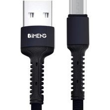Zemira Imeng 3A Usb-A To Micro Pro Braided Örgülü Data Kablosu 1 Metre Siyah