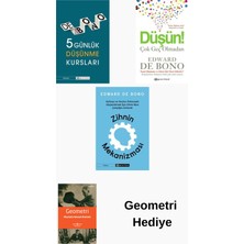 Epsilon Yayınevi Edward De Bono 3 Kitap Seti + Geometri Hediye