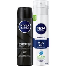 Zemira Nivea Men Erkek Sprey Deodorant Deep Dimension 48 Saat Anti-Perspirant Koruma 150ML Nivea Men Ha