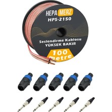 Zemira Hepa Merz Connection Paket-14 Hoparlör Kablosu Speakon Konnektör Paketi