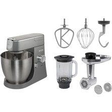 Zemira Chef Hamur Makinesi Planetaria KVL4170S, Gümüş Karıştırma Makinesi + Mikser + Kıyma Makines
