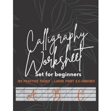Zemira Calligraphy Set For Beginners: 120 Sheet Of Calligraphy Practice Paper Hand Lettering Workbook 8,5×