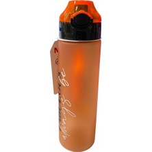 Noki Su Matarası Tritan Auto Kapak Soft Touch Askılı 630 ml ( Turuncu)