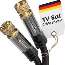 Zemira Kabeldirekt – Sat/anten Kabluso, Koaksiyel Kablolar – 20M – Metal F Konnektörlü Tv Uydu Kablosu