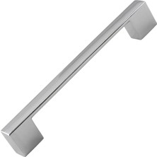 Zemira 10 Adet Gölcük Düz Mobilya Mutfak Dolap Çekmece Dolabı Kapak Metal Kulpu Kulbu Krom 128 Mm-12.8 cm