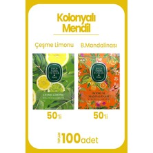 Zemira Çeşme Limonu 50'li Bodrum Mandalinası 50'li Kolonyalı Mendil