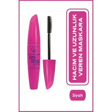 Zemira Mega Volume & Length City Maskara, 9 Ml, Siyah