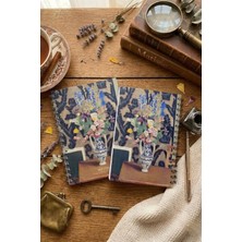 Be Online Art Collection Gustav Klimt The Kiss Spiralli Not Defteri - Sert Kapak A5 Çizgisiz Defter 14X21 cm