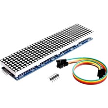 Sensör Modül 4'lü 8x8 LED Dot Matrix Modülü MAX7219 Kırmızı Nokta Vuruşlu Ekran