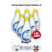 Zemira Turmepa Bebek Çamaşır Deterjanı 1000 ml 6 Al 5 Öde Rosie Pamuk