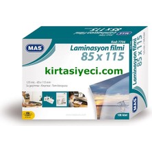 Mas 7704 Laminasyon Filmi 8,5X11,5CM   125 Micron 100LÜ Paket