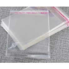 Zemira Şeffaf Bantlı Jelatin - Yapışkanlı Poşet - 1000 Adet Opp 10 cm x 15 Cm.