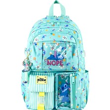 Faber-Castell Dısney Stitch Charm Lx Nope Sort Çantası,tek Bölmeli,su Itici Baskılı Kumaş,ayarlanabilir Omuz Askılığı
