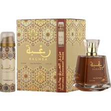 Lattafa Raghba Edp 100 ml + Deodorant 30 ml Unisex Parfüm Seti