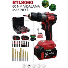 Retools RTL8060 21V 3.0AH Profesyonel Şarjlı Darbeli Vidalama Makinesi
